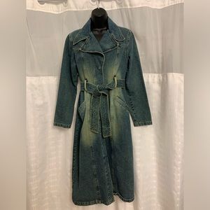 Jeans trench coat small